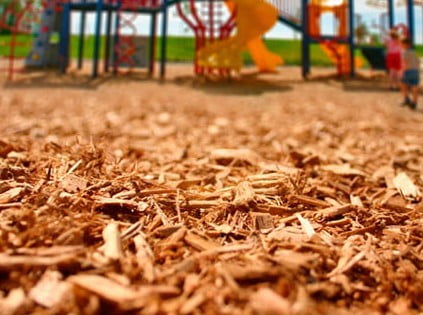 wood chips playground